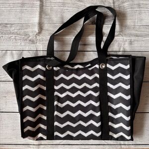 thirty-one Black and White Chevron Tote
